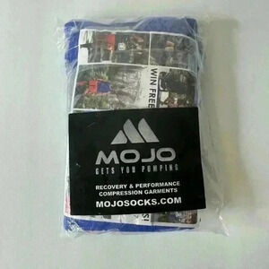 NWT MOJO Royal Blue Compression socks, size 2XL.